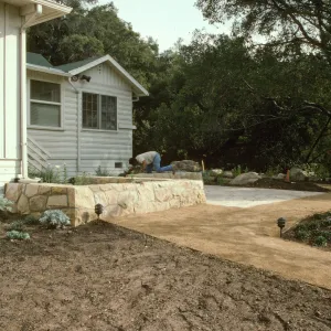 SBBG Home Demonstration Garden construction