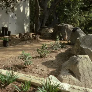 SBBG Home Demonstration Garden construction