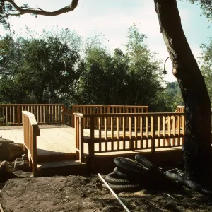 SBBG Home Demonstration Garden construction