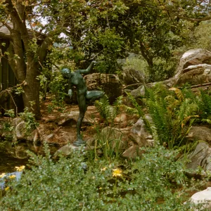 SBBG Pond with Frog Princess statue