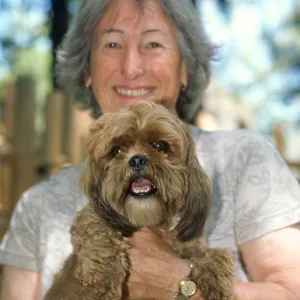 person with dog