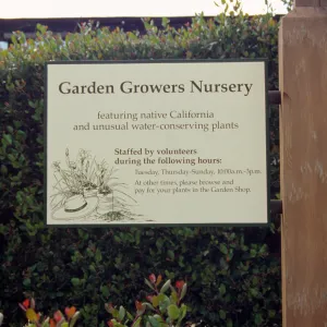 Garden Growers Nursery Sign