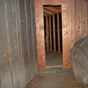back side of Infomation Kiosk, kiosk renovation