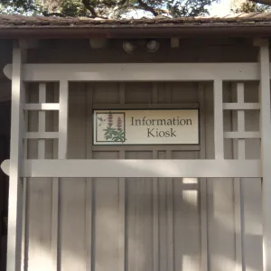 Information Kiosk Renovation with new sign and trellis