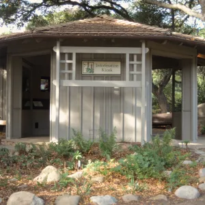 Information Kiosk Renovation with new sign and trellis