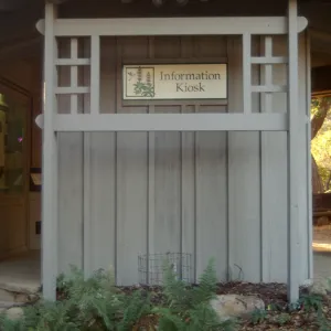 Information Kiosk Renovation with new sign and trellis