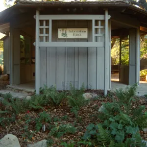Information Kiosk Renovation with new sign and trellis
