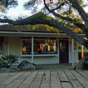 Gift Shop, railroad tie pavers