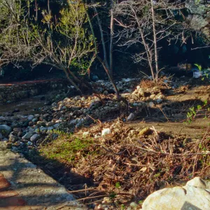 Mission Creek above Mission Dam