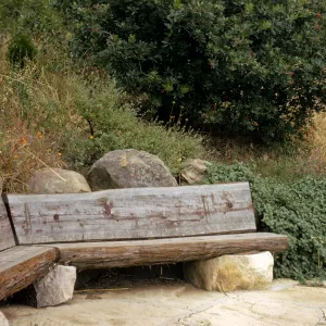 double wood bench on Porter loop Trail, Porter Bench
