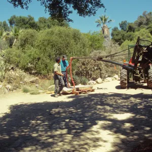 construction and placement of the Pritzlaff Bench in the Desert Section, 2000