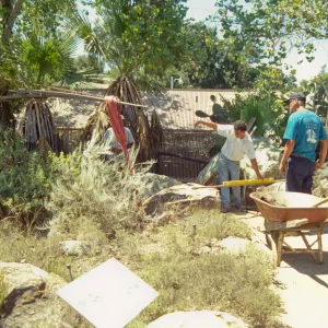 construction and placement of the Pritzlaff Bench in the Desert Section, 2000