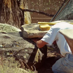 construction and placement of the Pritzlaff Bench in the Desert Section, 2000