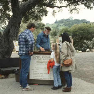 Garden Entrance desk (before Entrance Kiosk), 1980s