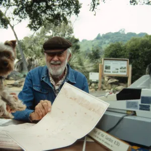 Garden Entrance desk (before Entrance Kiosk), 1980s