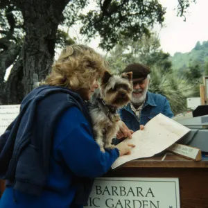 Garden Entrance desk (before Entrance Kiosk), 1980s