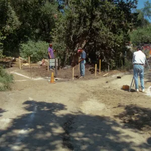 Entrance reconstruction