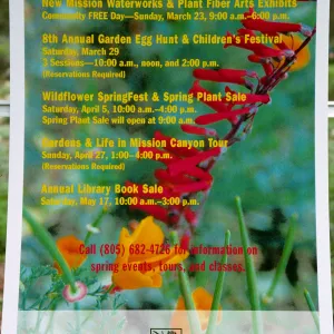 'Spring at the Santa Barbara Botanic Garden' poster