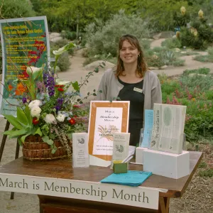 Mission Waterworks & Fiber Arts Exhibit, membership Table