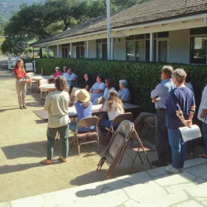 SBBG staff emergency preparation exercise, Courtyard