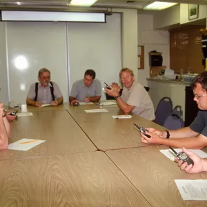 SBBG staff emergency preparation exercise, radio test