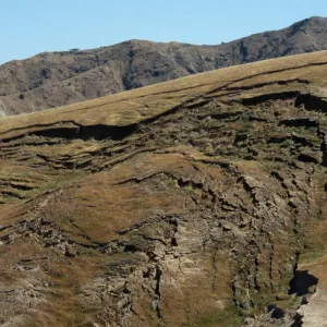 Mass wasting, China Harbor, Santa Cruz island
