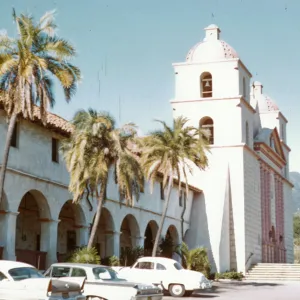 Santa Barbara Mission in 1960