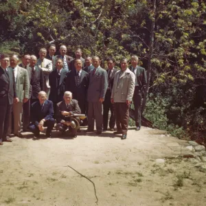 SBBG People: Group of Men on Dam?