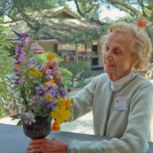 Katherine Muckle Arranging Flowers