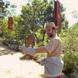Fred Ennerson with Raptor