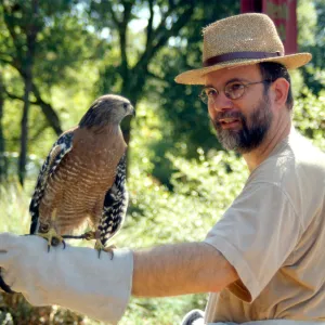 Fred Ennerson with Raptor