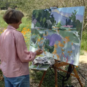 Artist in Garden