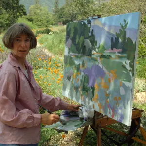 Artist in Garden