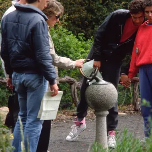Visitors in the Garden
