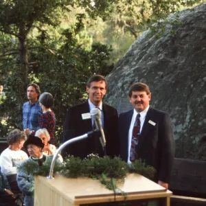 Ed Schneider, Information Kiosk Dedication, Blaksley Boulder