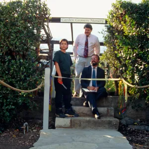 Memorial to Lila Sexton, SBBG Courtyard, Garden Growers Nursery ribbon cutting