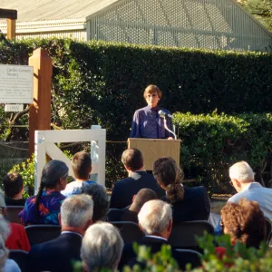 Memorial to Lila Sexton, SBBG Courtyard