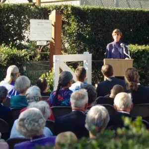 Memorial to Lila Sexton, SBBG Courtyard