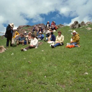 Foray Group at Lunch, Figueroa Mountain