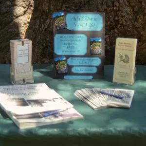 SBBG Members Events display table