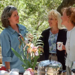 Volunteer Luncheon 2000. Caroline Cooper, Kelly Stark, Betsy Collins