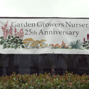 Garden Growers 25th Anniversary Banner