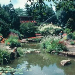  The Rock Garden the Tea House Restaurant in the background.