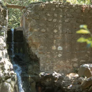 Mission Dam waterfall, Mission Creek
