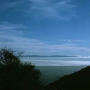 Santa Cruz Island seen from San Marcos Pass
