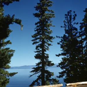 Lake Tahoe, view from Rubicon Point, D.L. Bliss State Park, 10:00 am