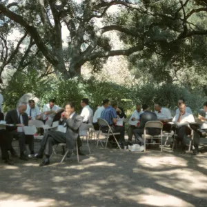 Island Symposium, 1965, under the oaks