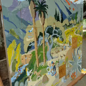 Family Day, 1989, Garden Map Mosaic