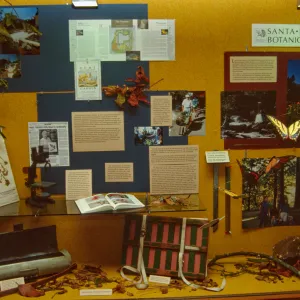 SBBG Display window at the Goleta Library, Garden Outreach Display