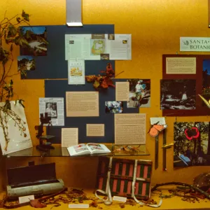 SBBG Display window at the Goleta Library, Garden Outreach Display